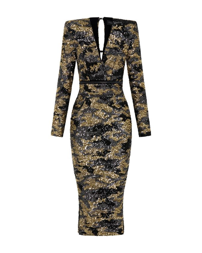 Tears and Rain Midi Dress