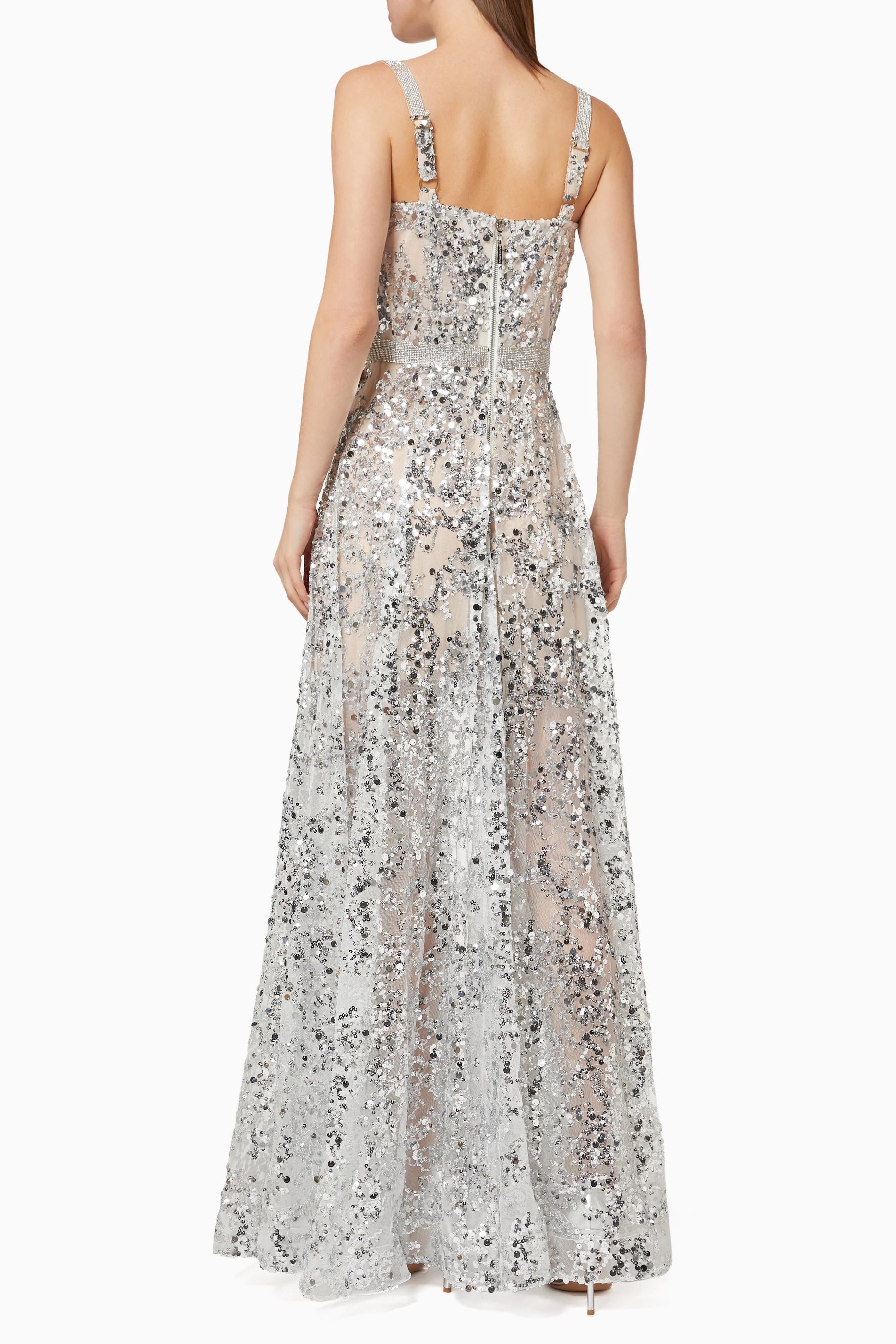 Midnight Silver Gown