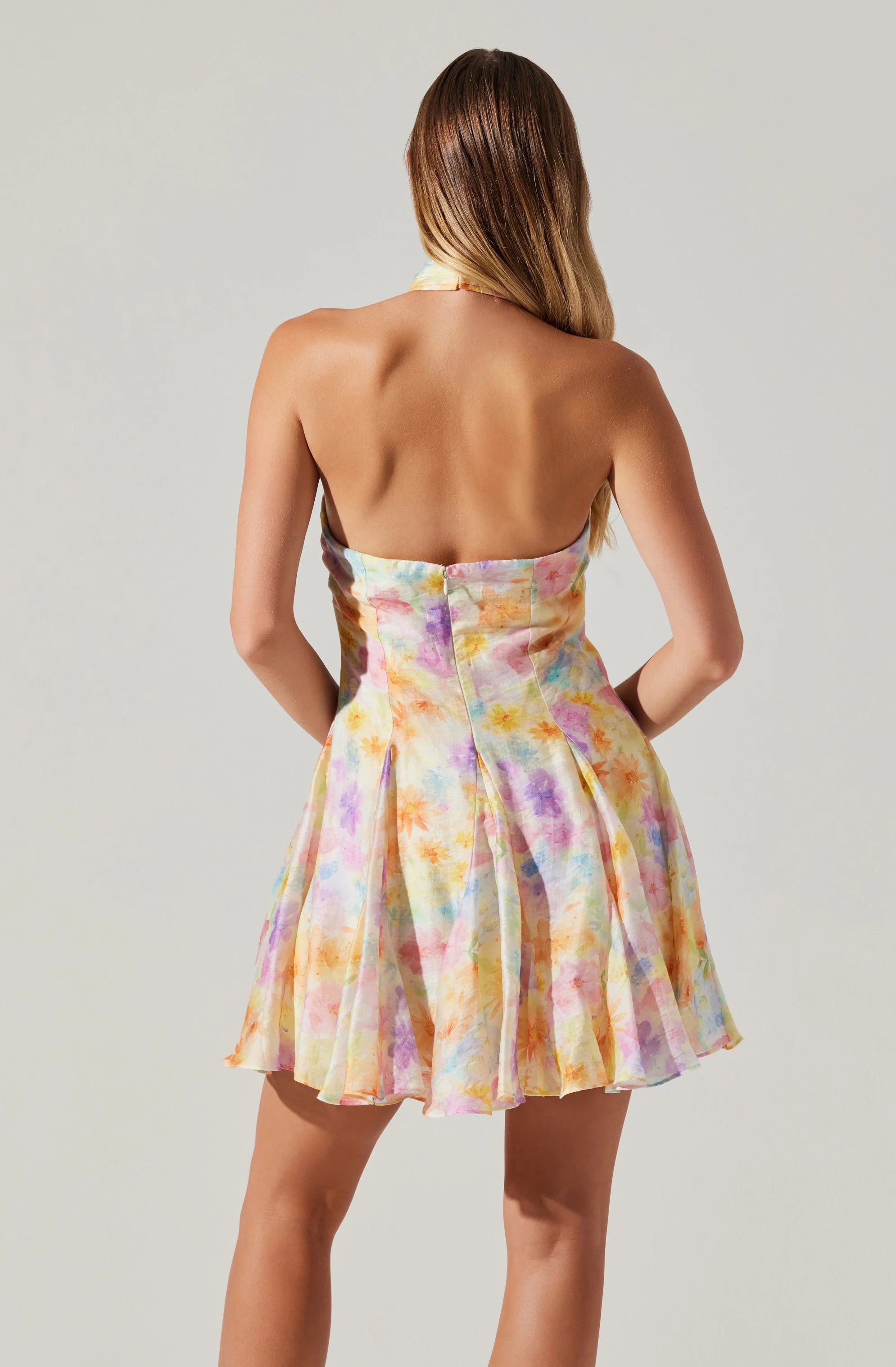 Sommar Halter Mini Dress