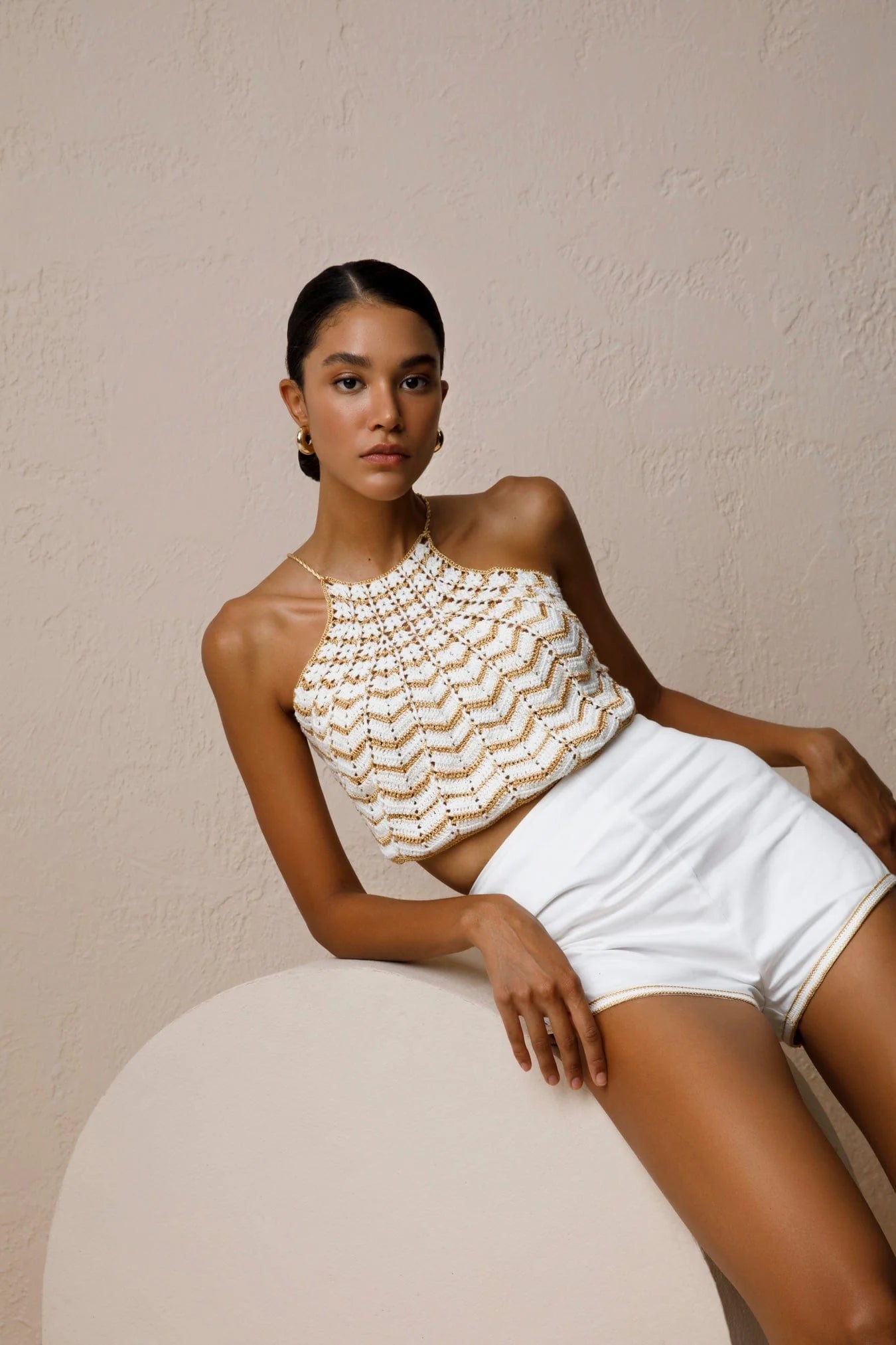 Regina Crochet Halter Top