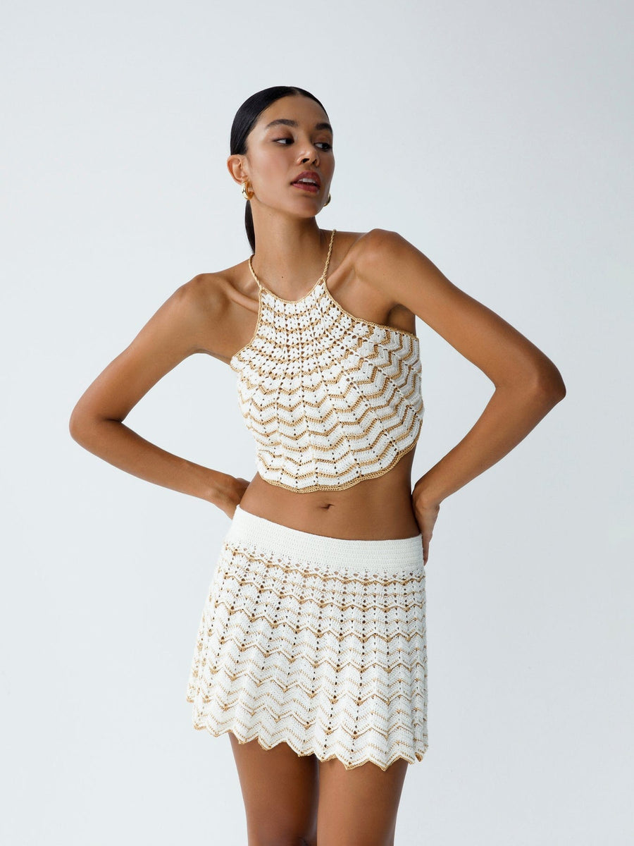 Regina Crochet Halter Top