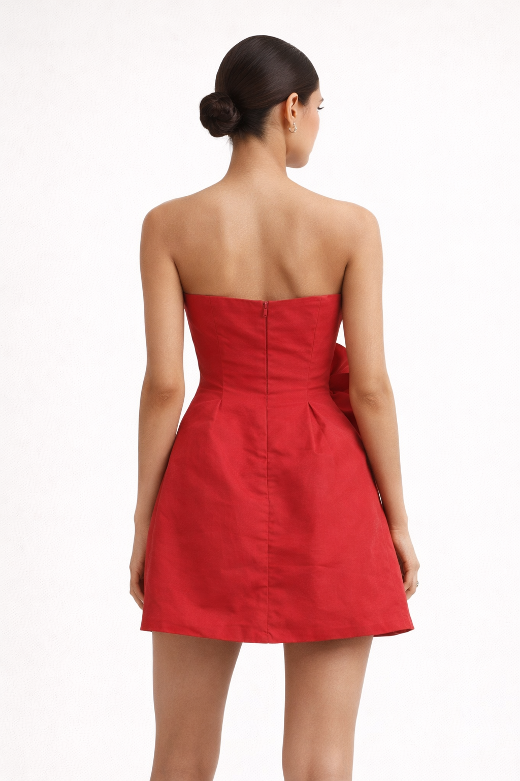 Rouge Fleur Couture Mini Dress
