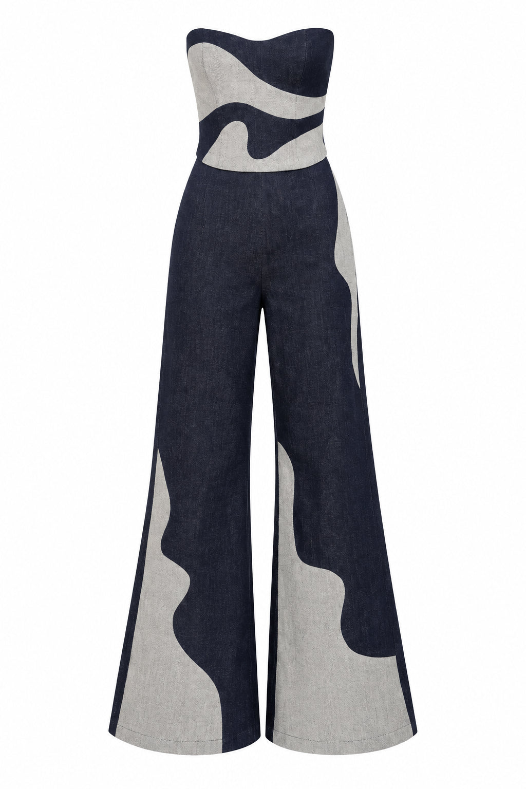 Vienna Jumpsuit Dark Blue / Light Blue