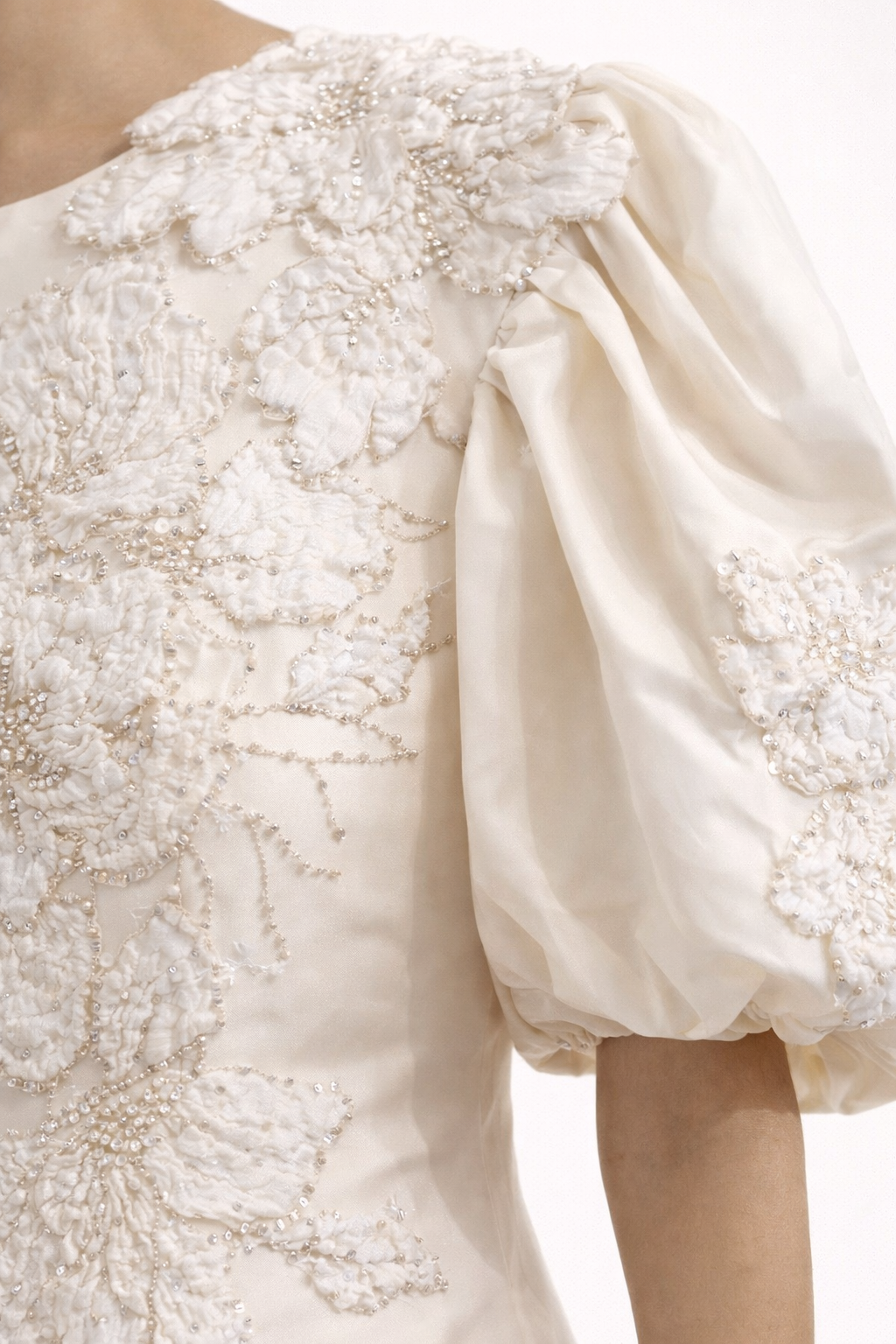 Magnolia Embroidered Taffeta Dress