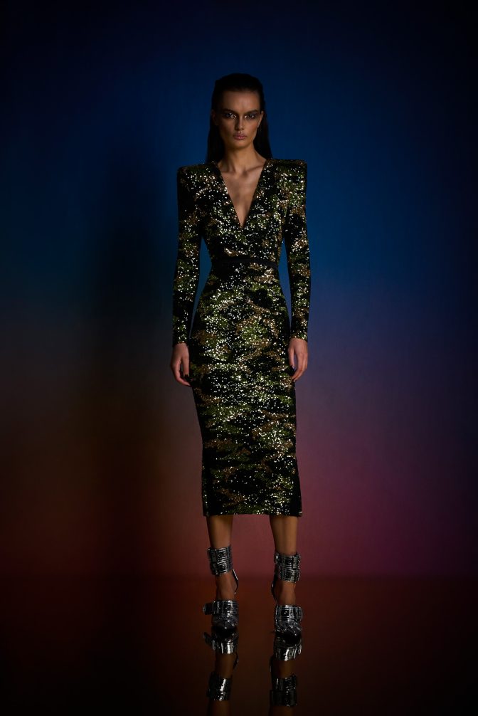 Tears and Rain Midi Dress