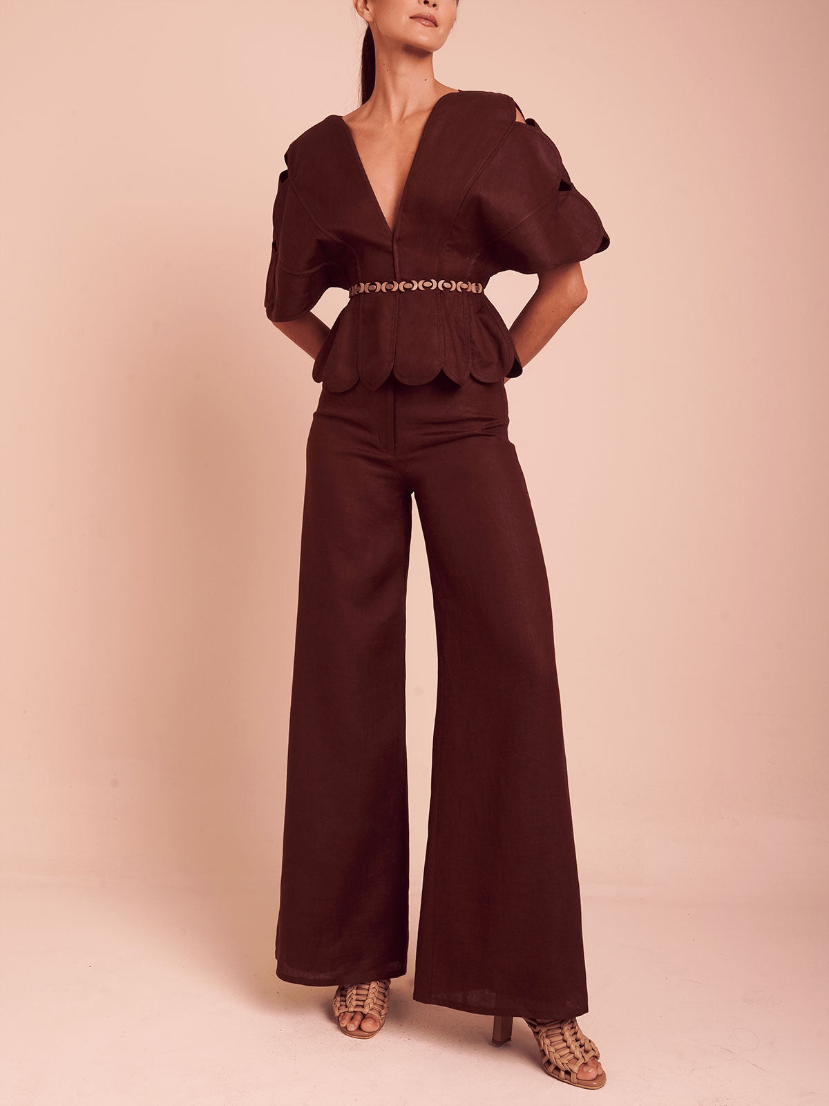 Namika Top Umber Brown