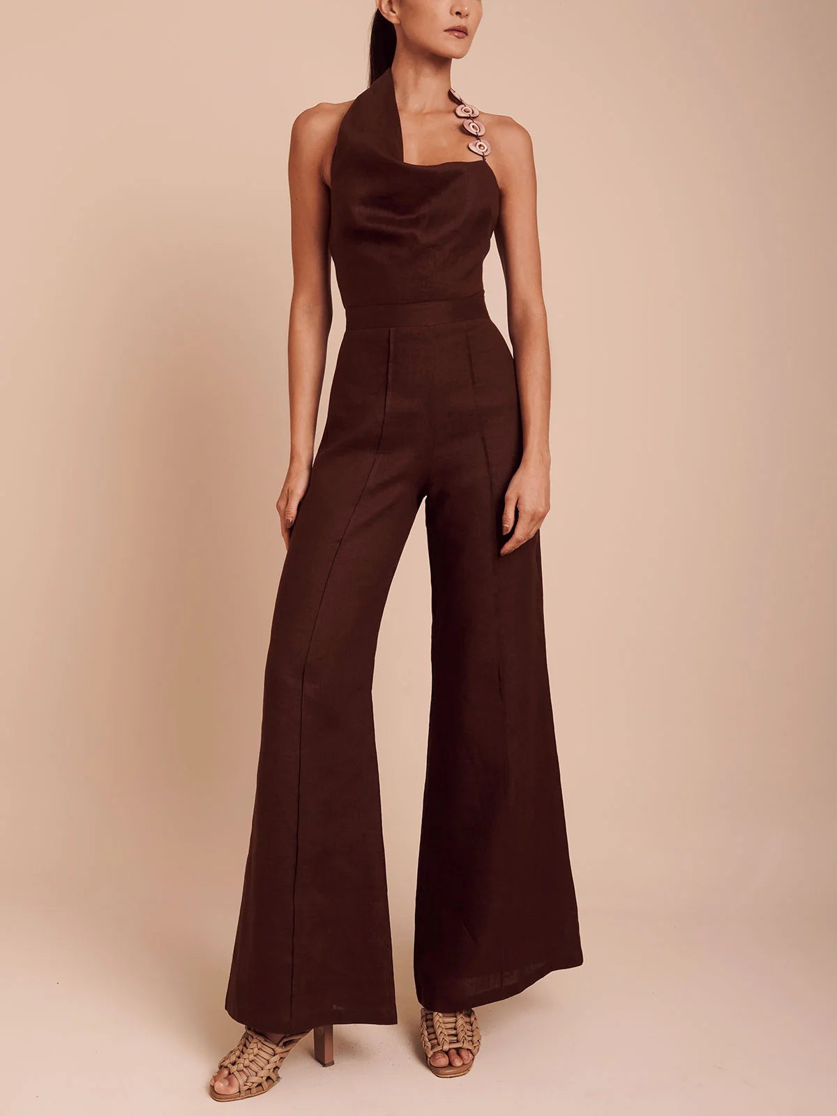 Zane Jumpsuit Umber Brown