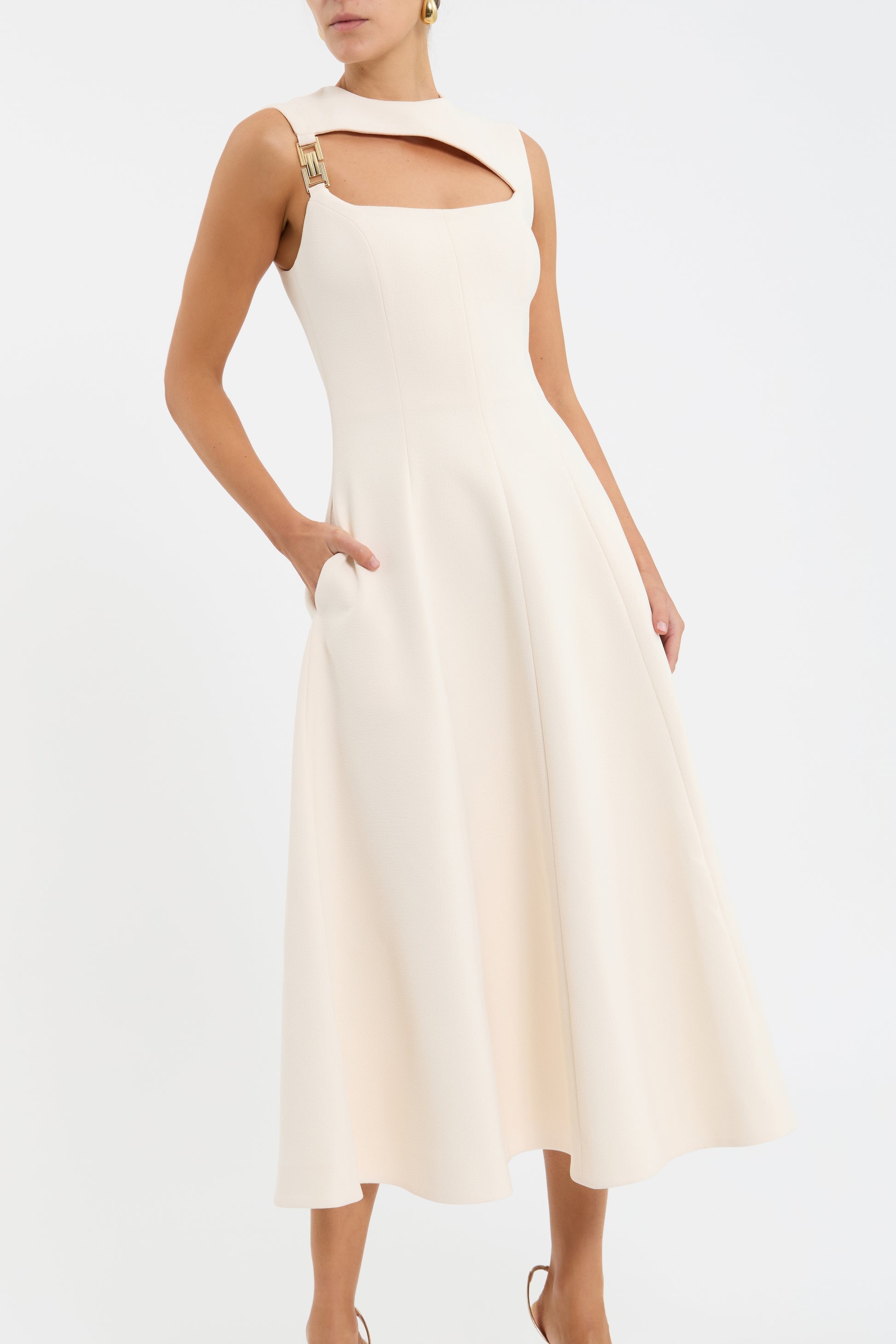 Freyja Midi Dress- cream