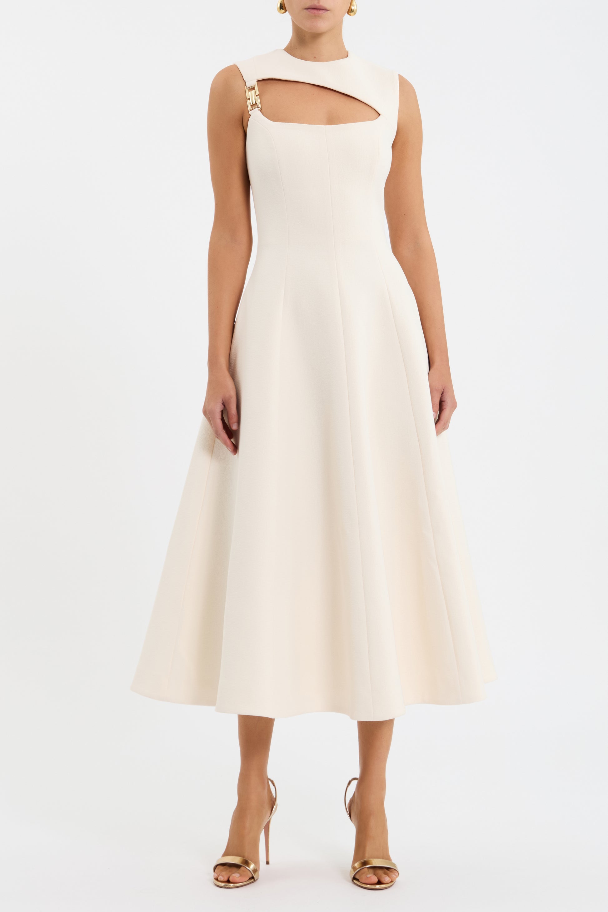Freyja Midi Dress- cream