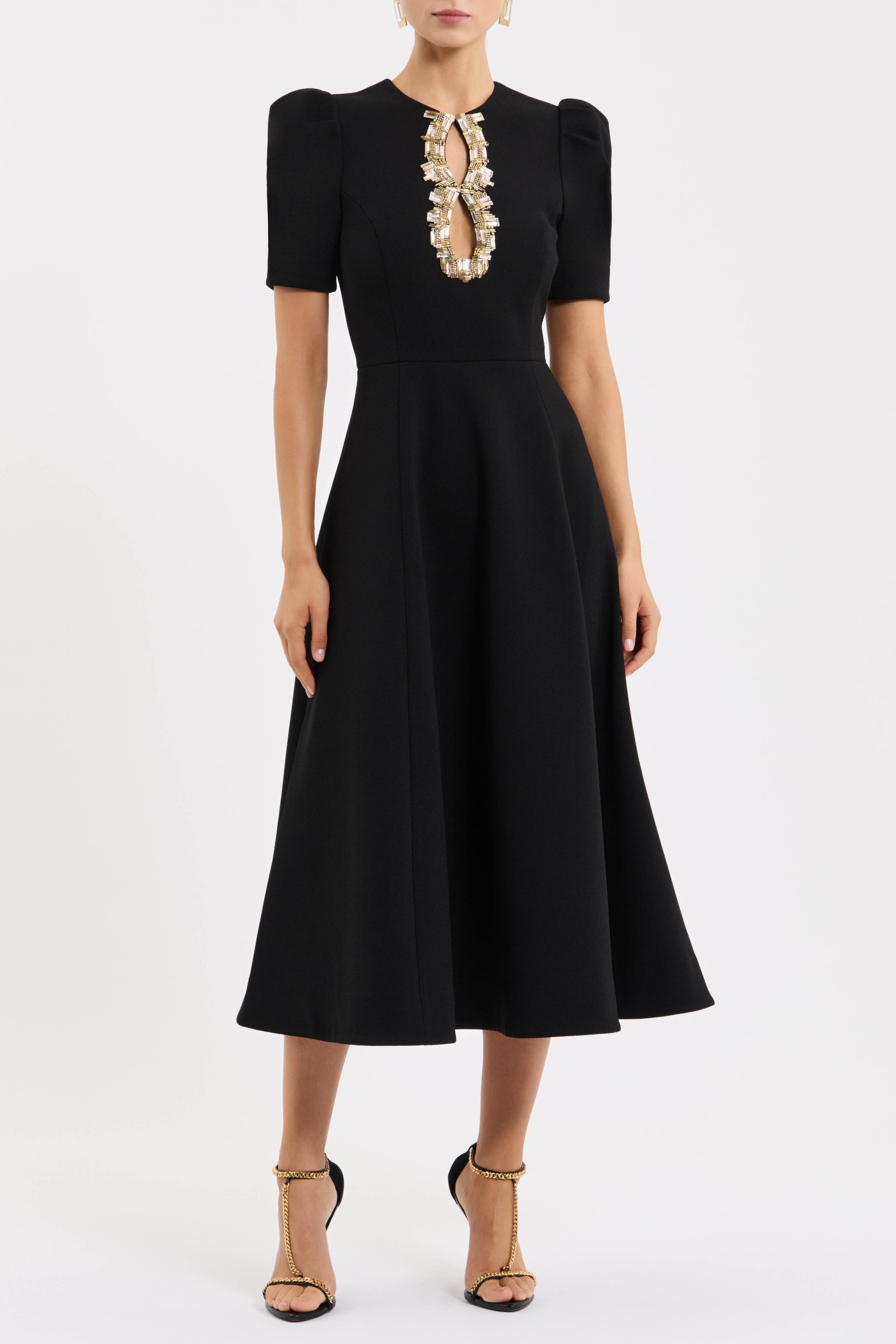 Alexandrite Short Sleeve Midi Dress