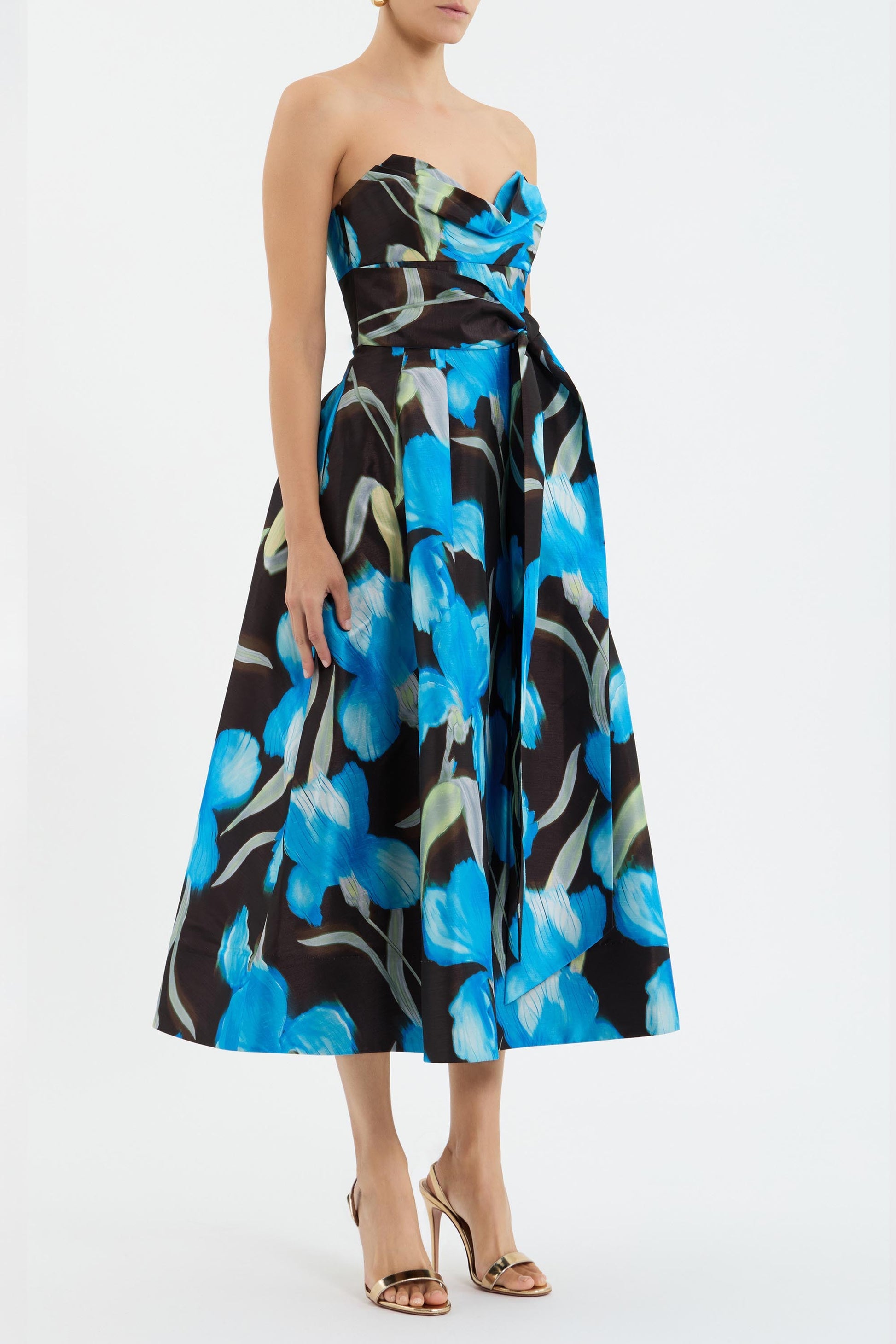 Ingrid Strapless Midi Dress