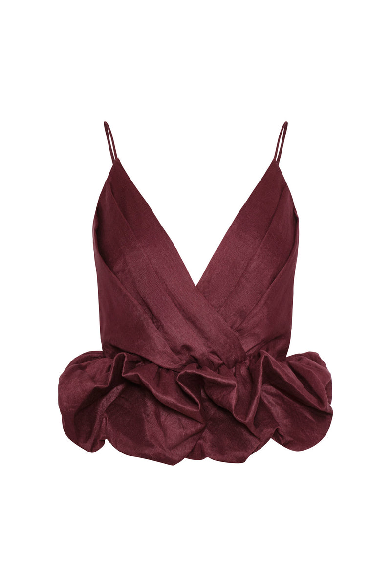 Sintra Burgundy Blouse