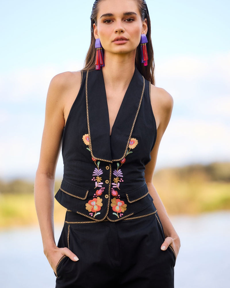 Chaleco formentera negro