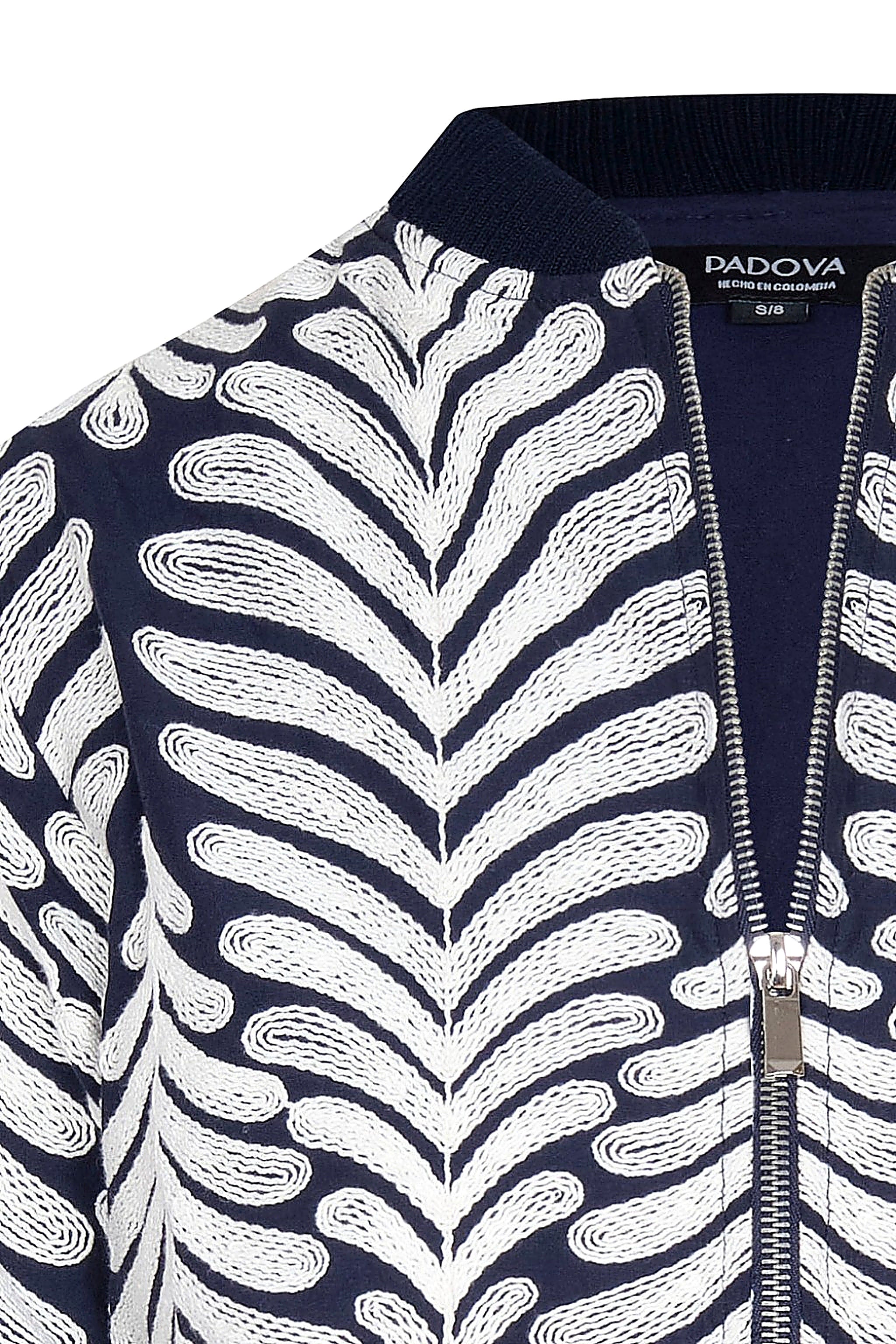 Galería Ivory Navy Bomber Jacket