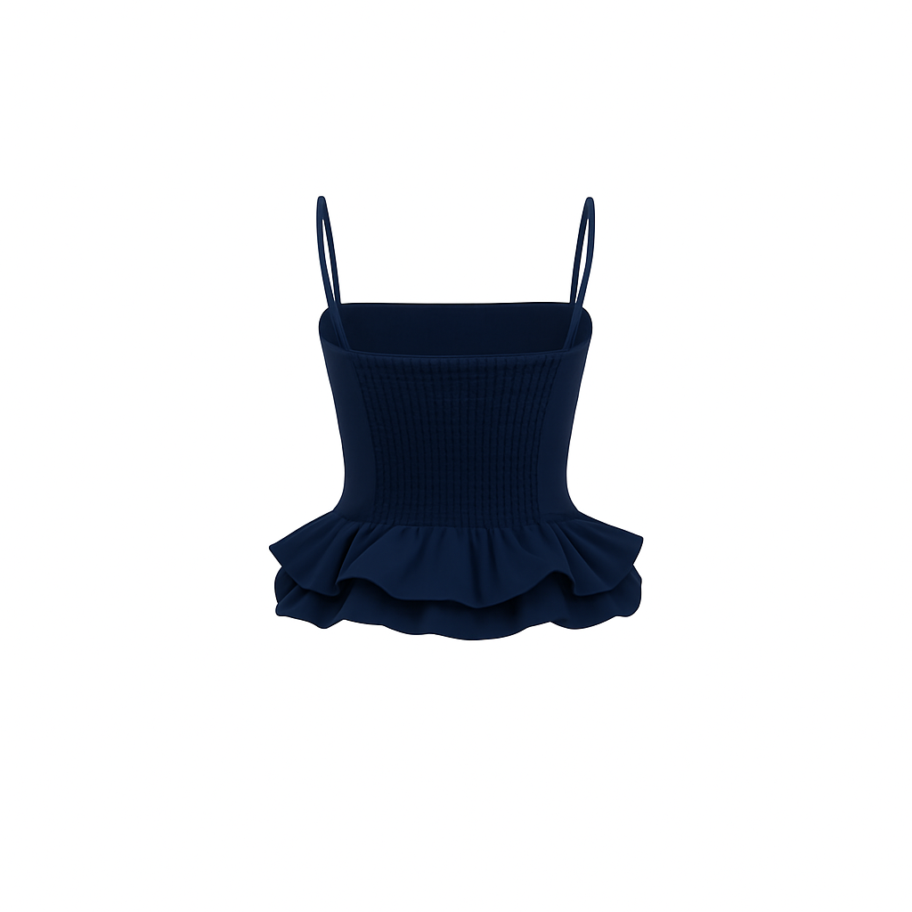 Maia Crop Top Navy