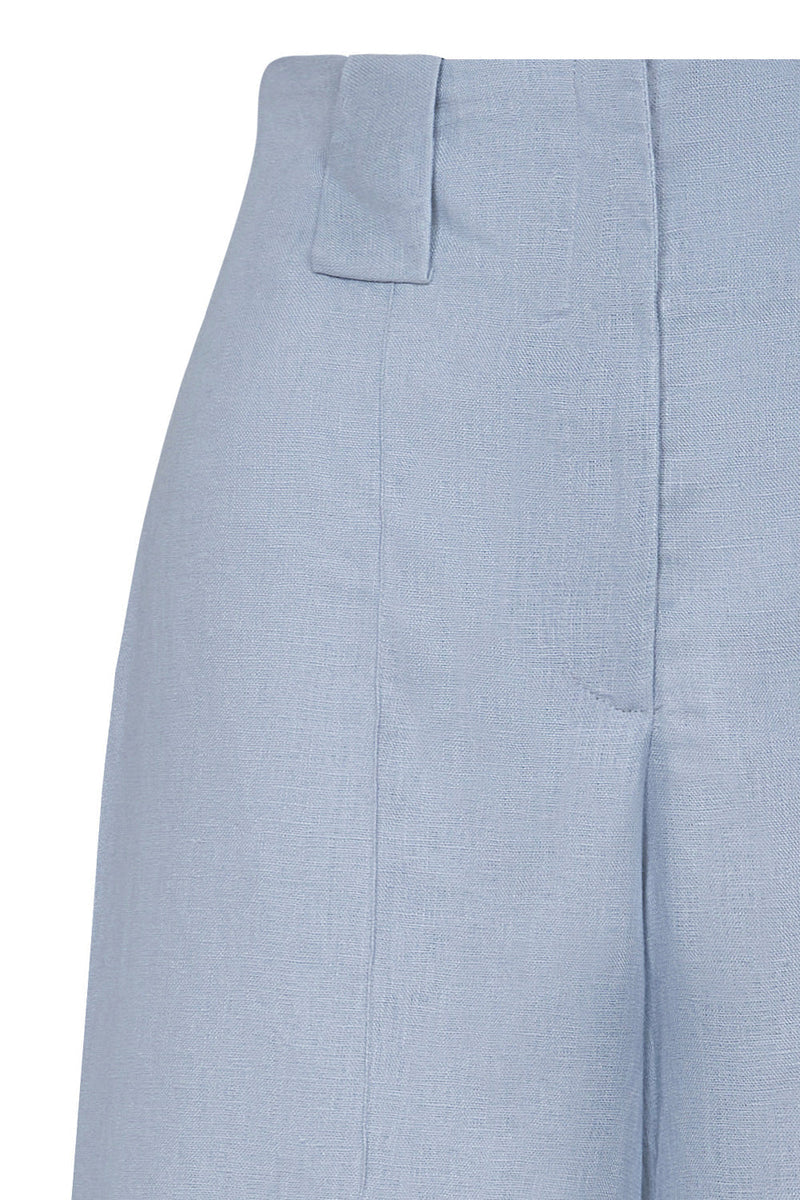 New Paulette Pants Dusty Blue Linen