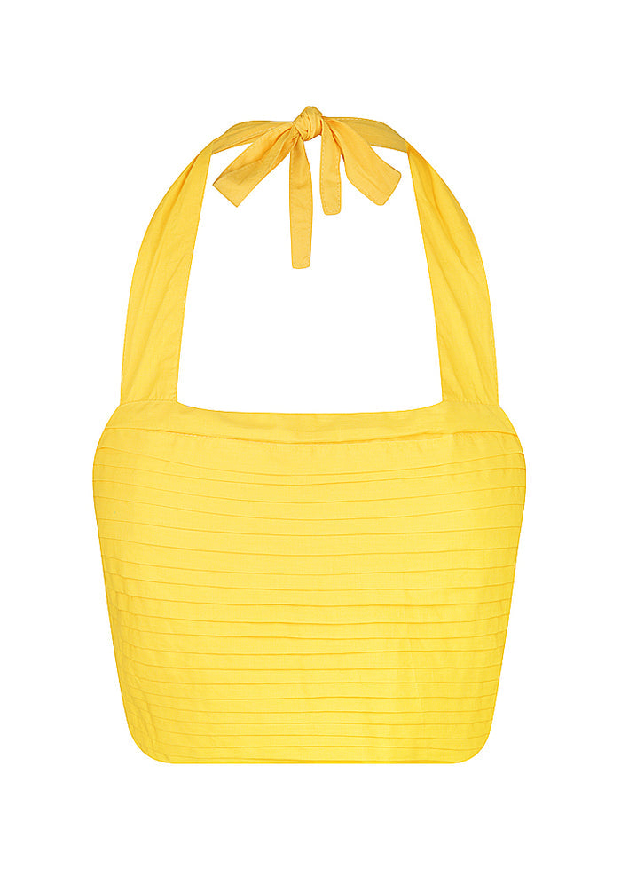 Textured Halter Crop