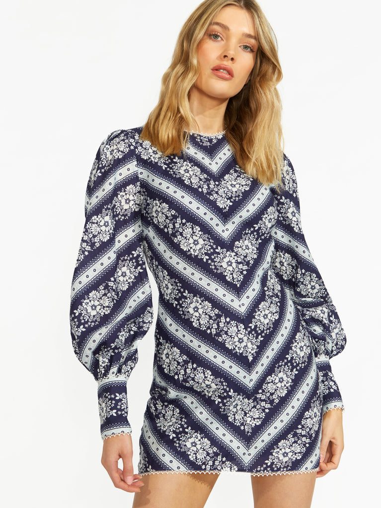 Flower Chain Mini Dress