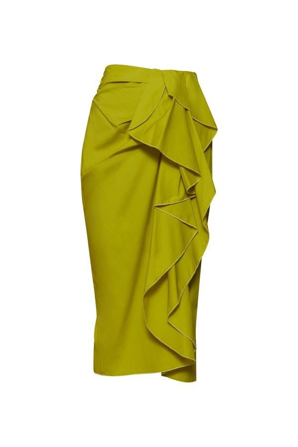 Falda Viento Sevillano Pistacho