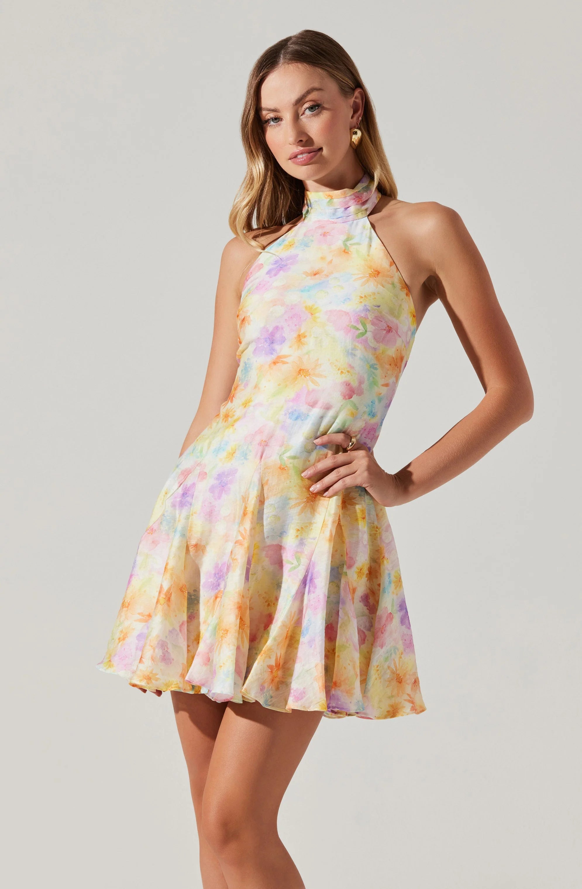 Sommar Halter Mini Dress