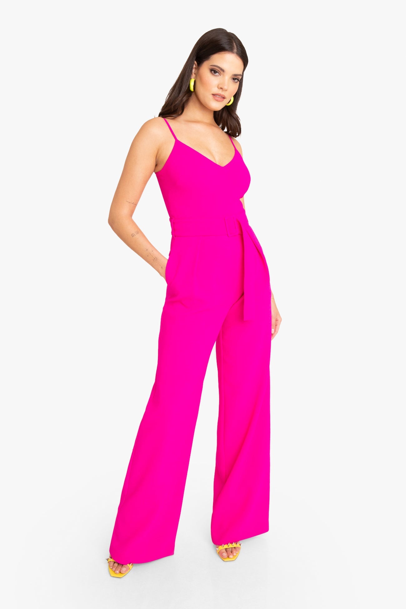 Evie Jumpsuit - Pebble Crepe