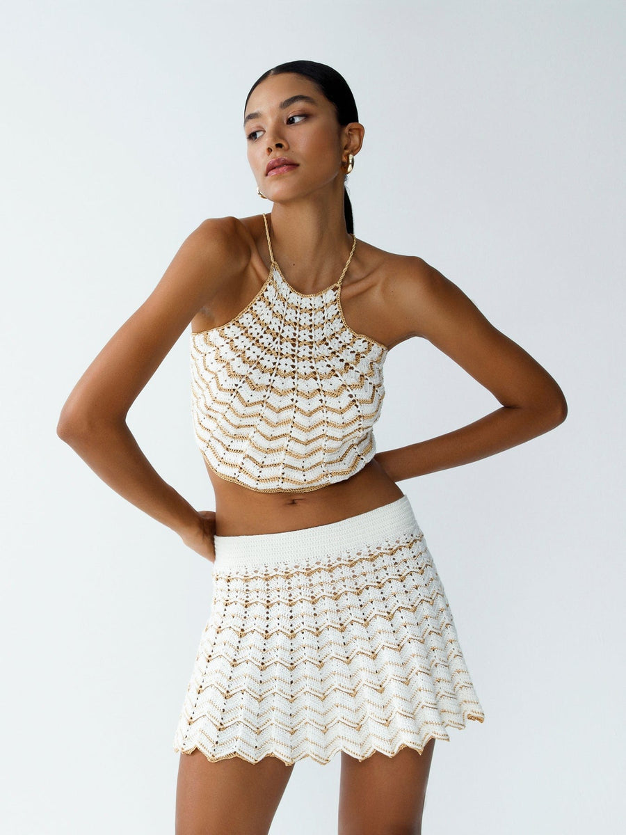 Regina Crochet Halter Top