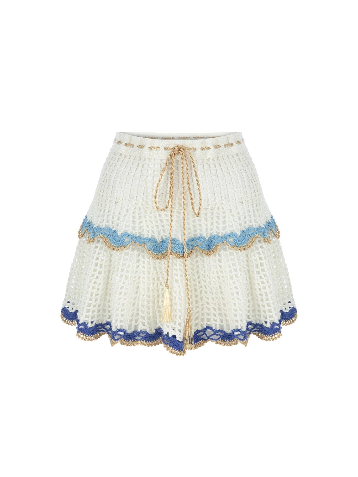 Rima Scalloped Mini Skirt