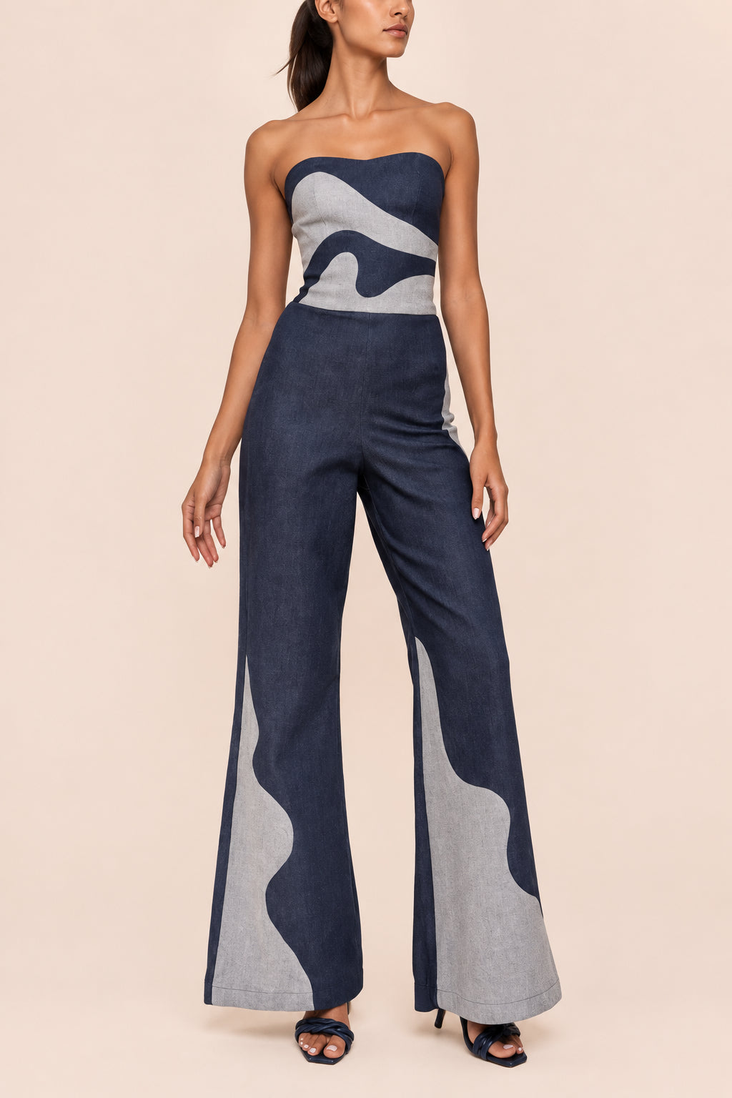 Vienna Jumpsuit Dark Blue / Light Blue