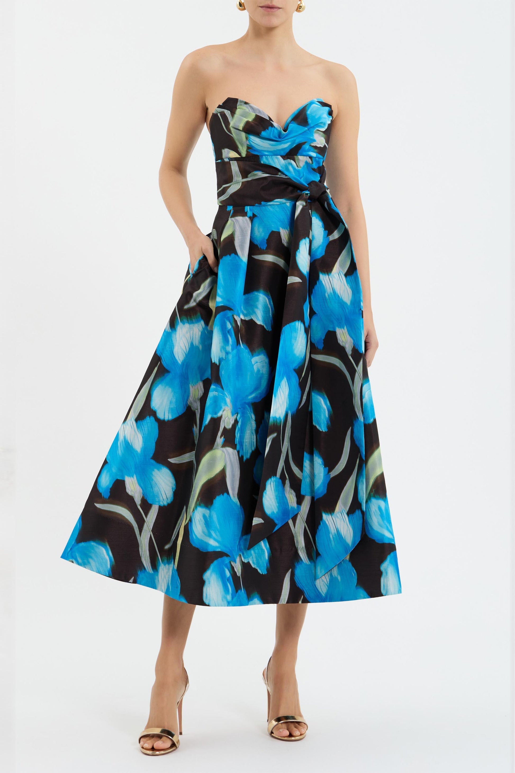 Ingrid Strapless Midi Dress