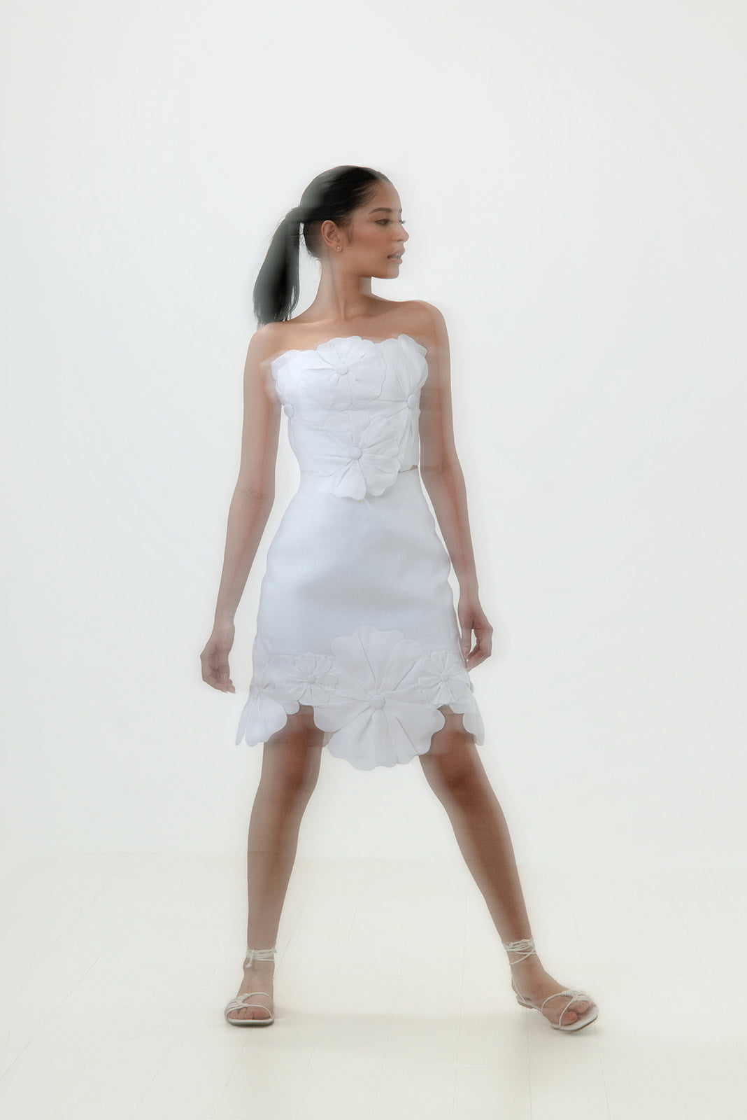 Cayena Bloom Linen Bustier