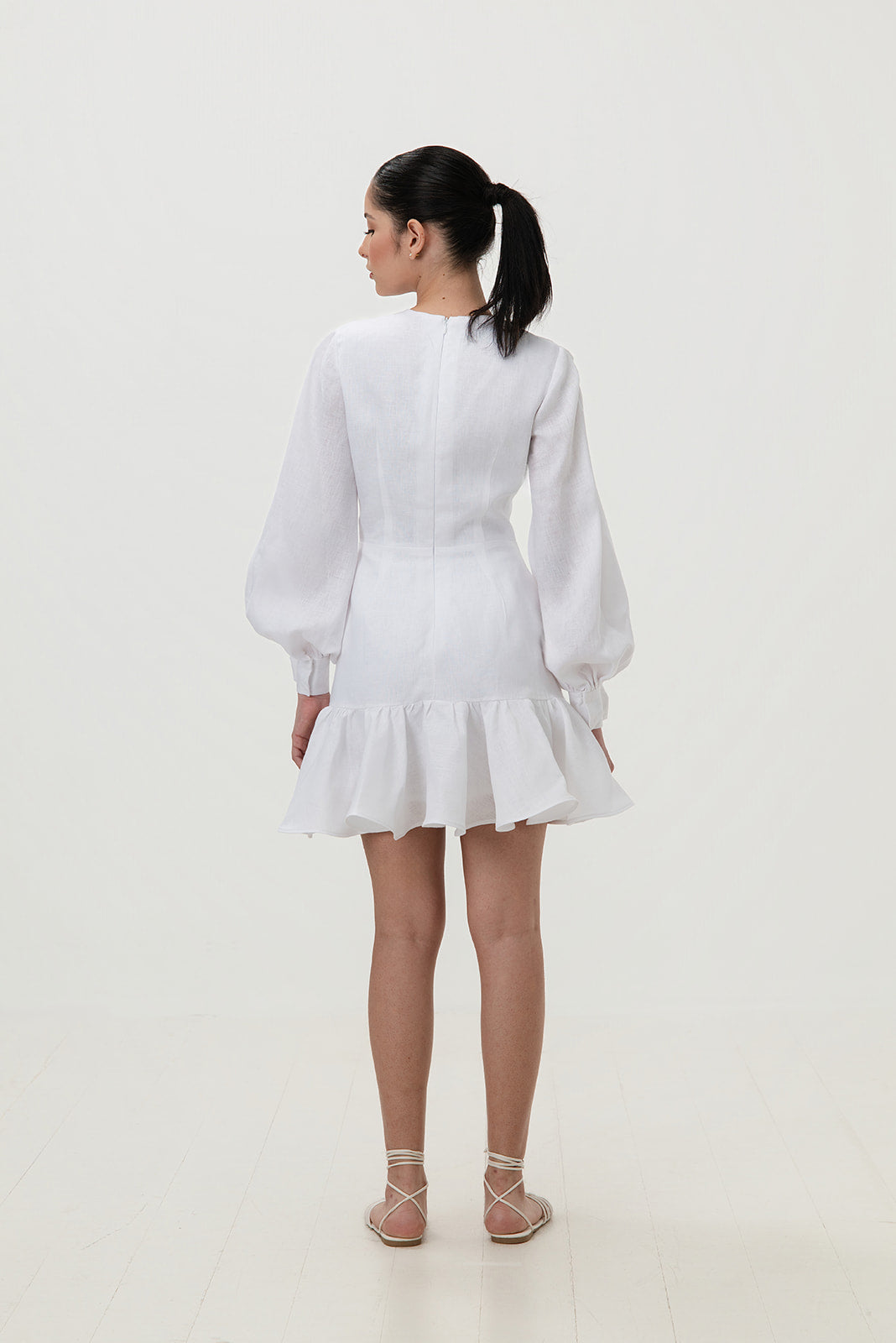 Cayena Bloom Linen Mini Dress