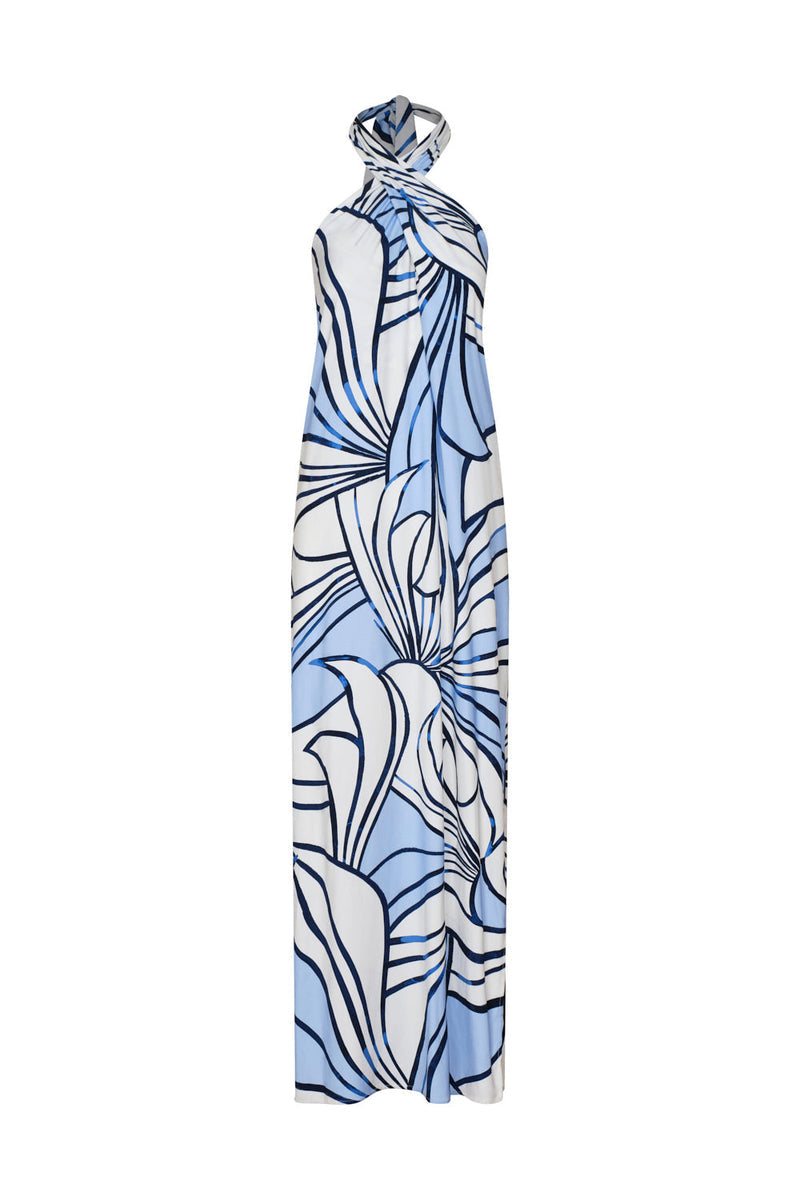 Filosofía del Arte Dress Ivory Blue
