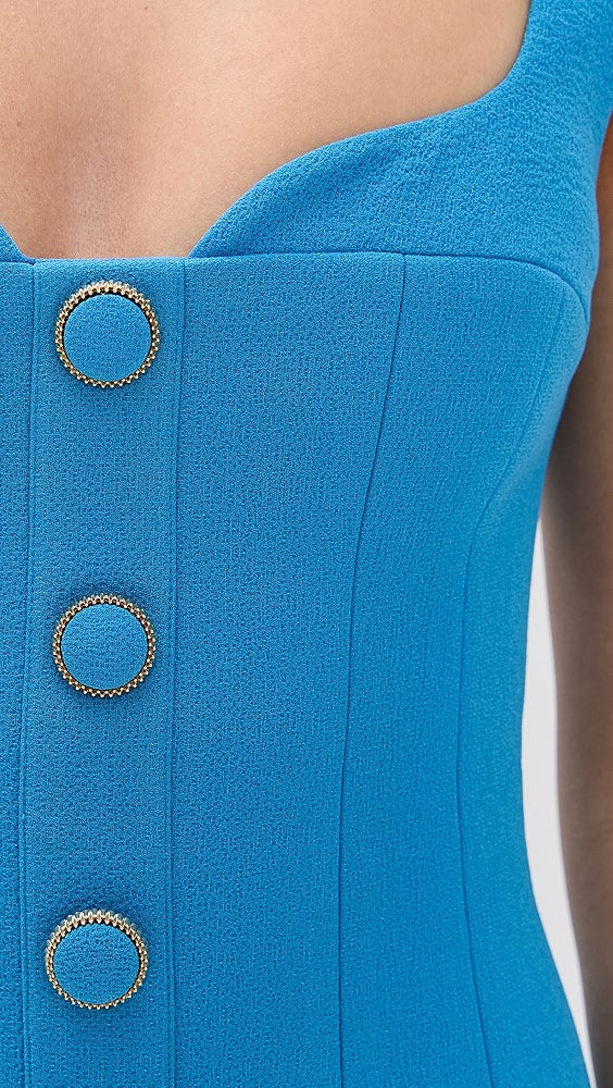 Skyla Button mini Dress