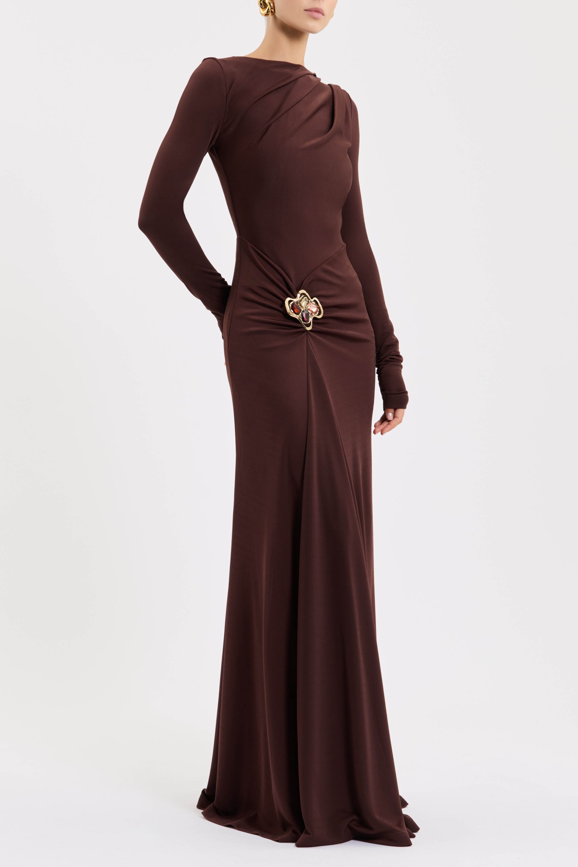 Hazine Long Sleeve Maxi Dress
