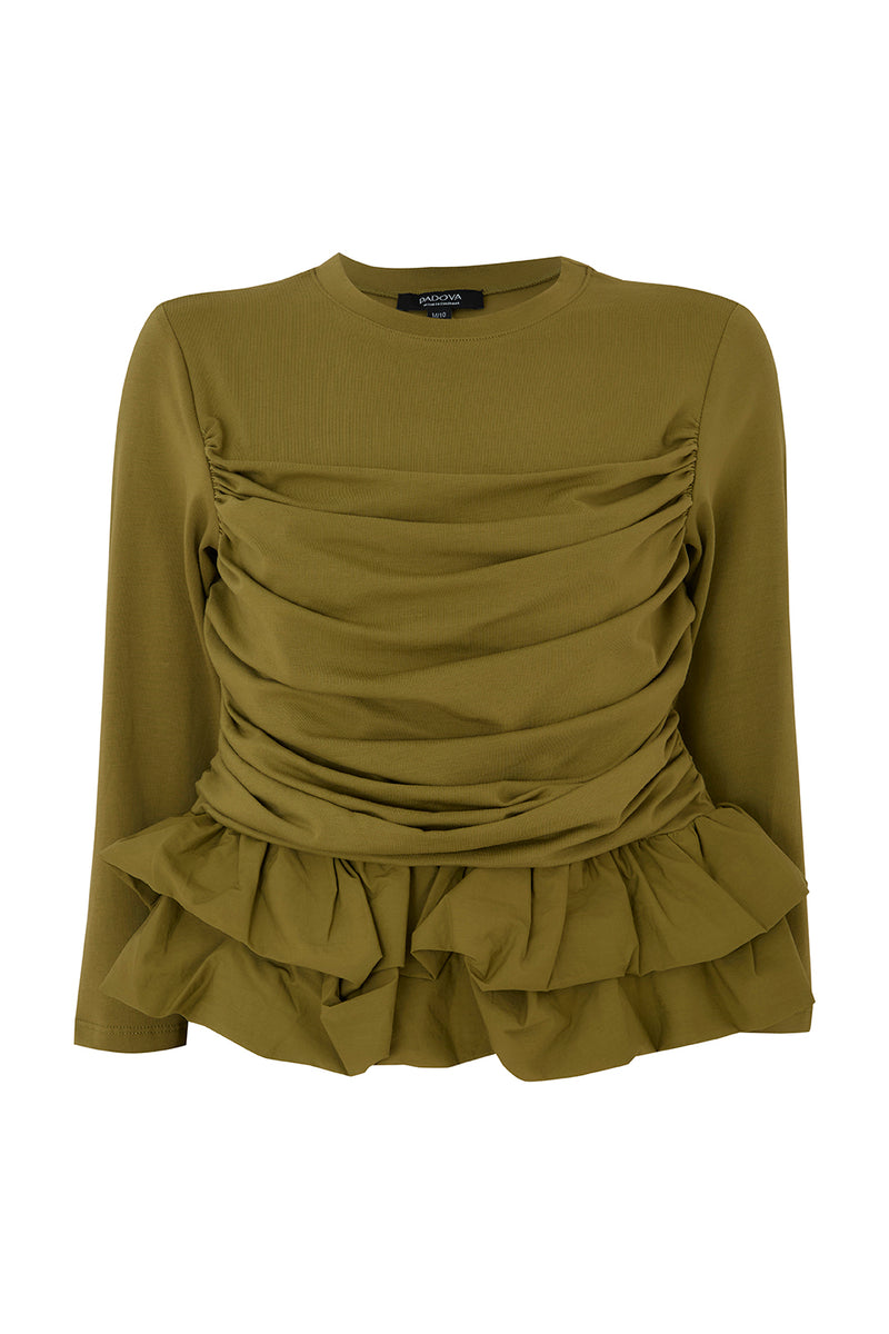 Eva Blouse - Olive Green