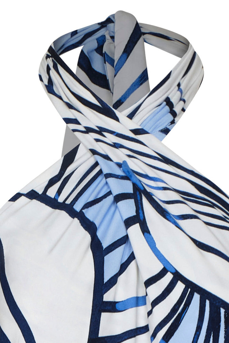 Filosofía del Arte Dress Ivory Blue