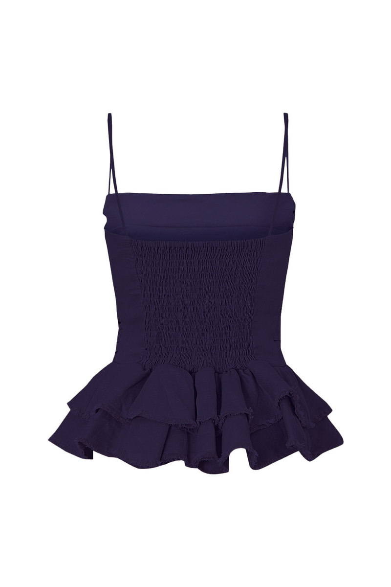 Irina Navy Blue Blouse