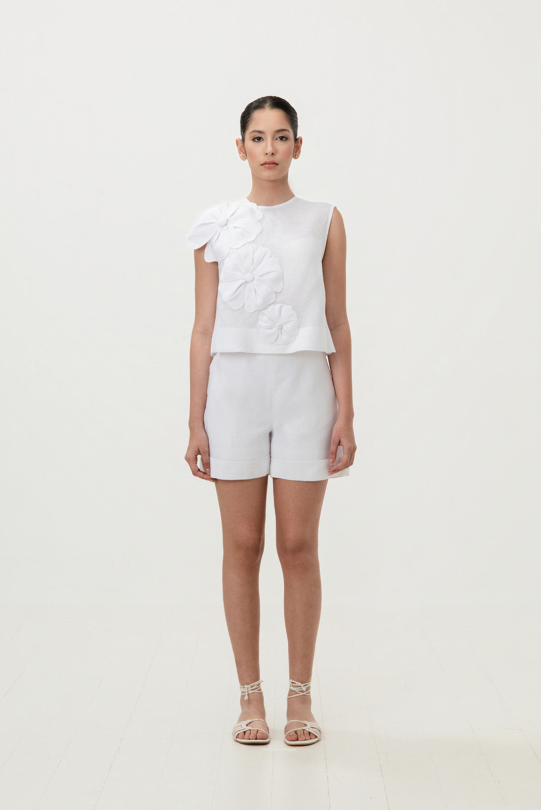 Cayena Bloom Linen Top