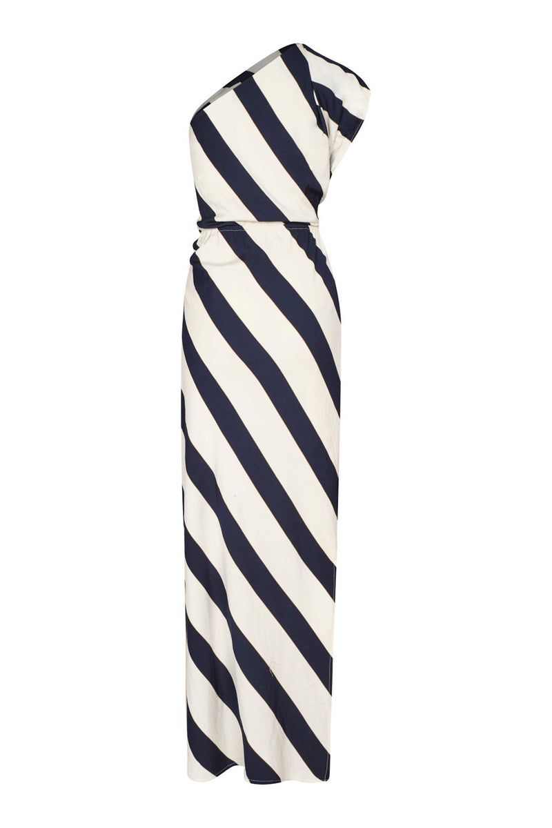 Sacramento Dress Ivory Navy