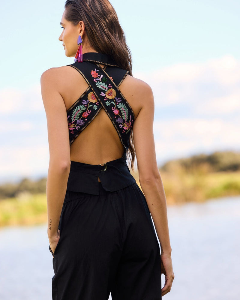 Chaleco formentera negro