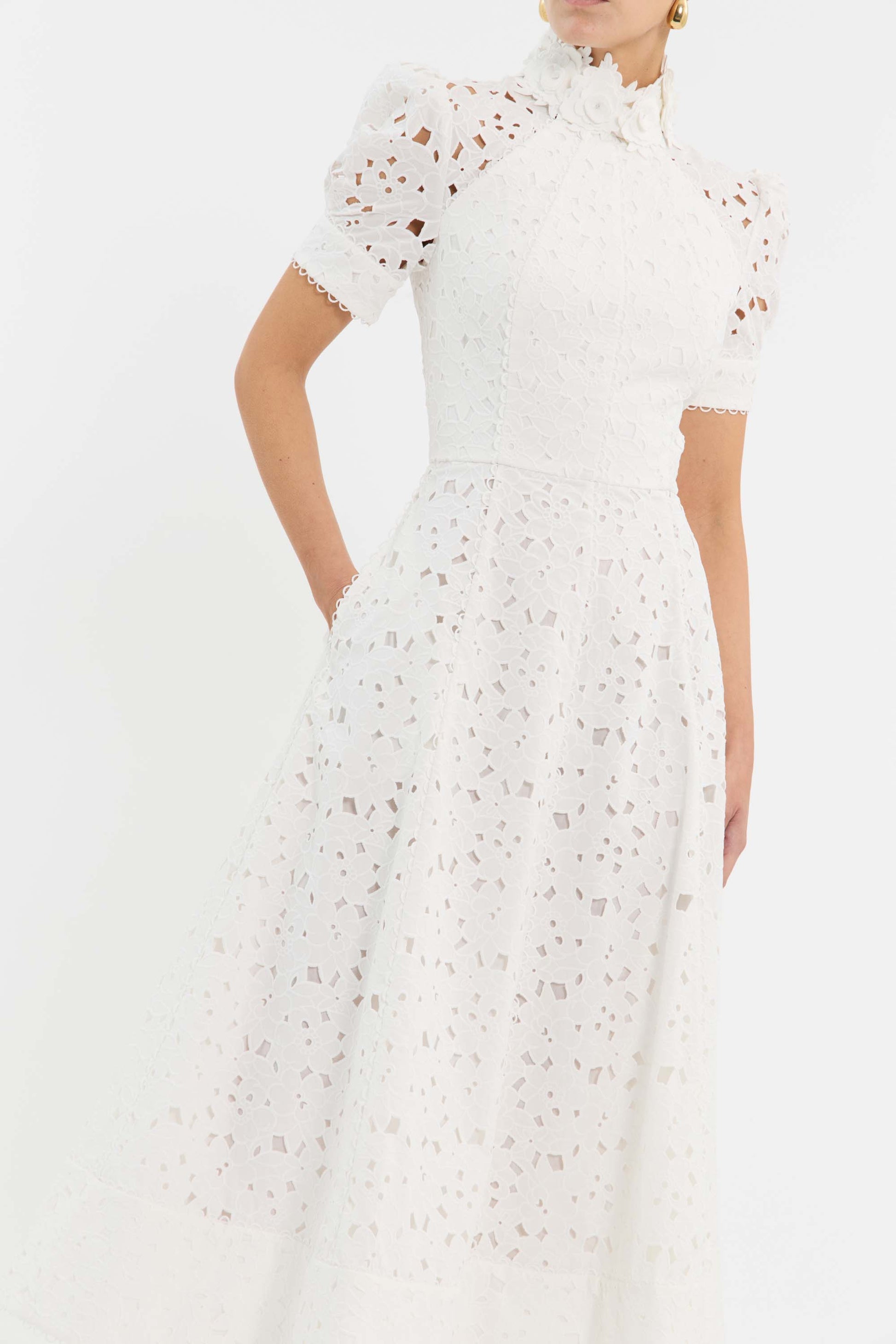 Kitsu Short Sleeve Midi Dress