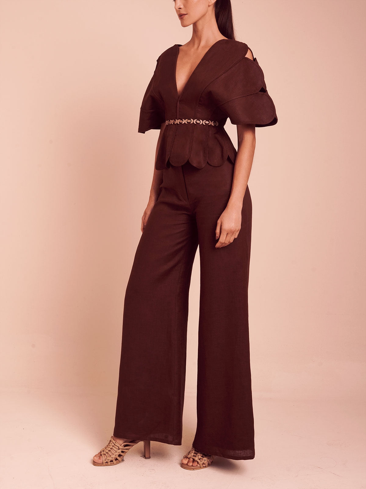 Namika Top Umber Brown
