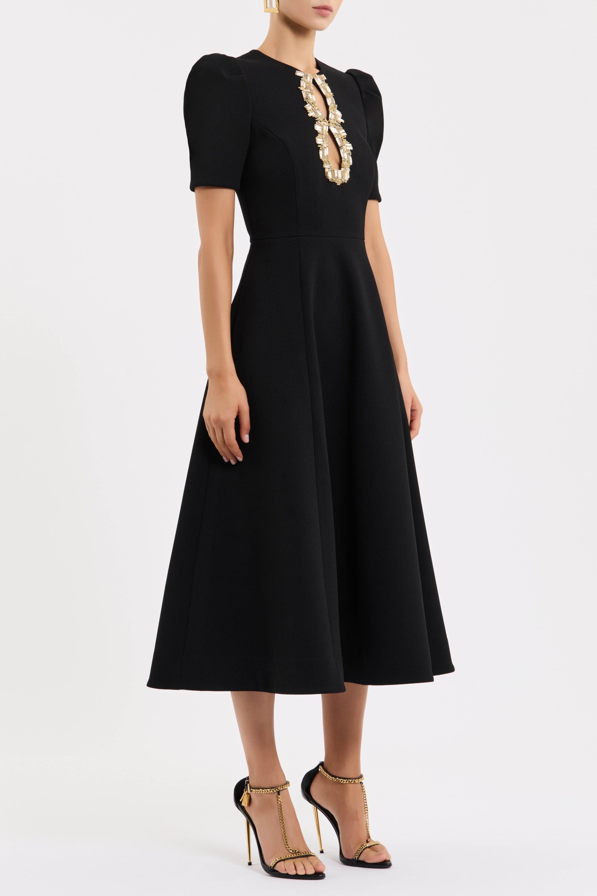 Alexandrite Short Sleeve Midi Dress