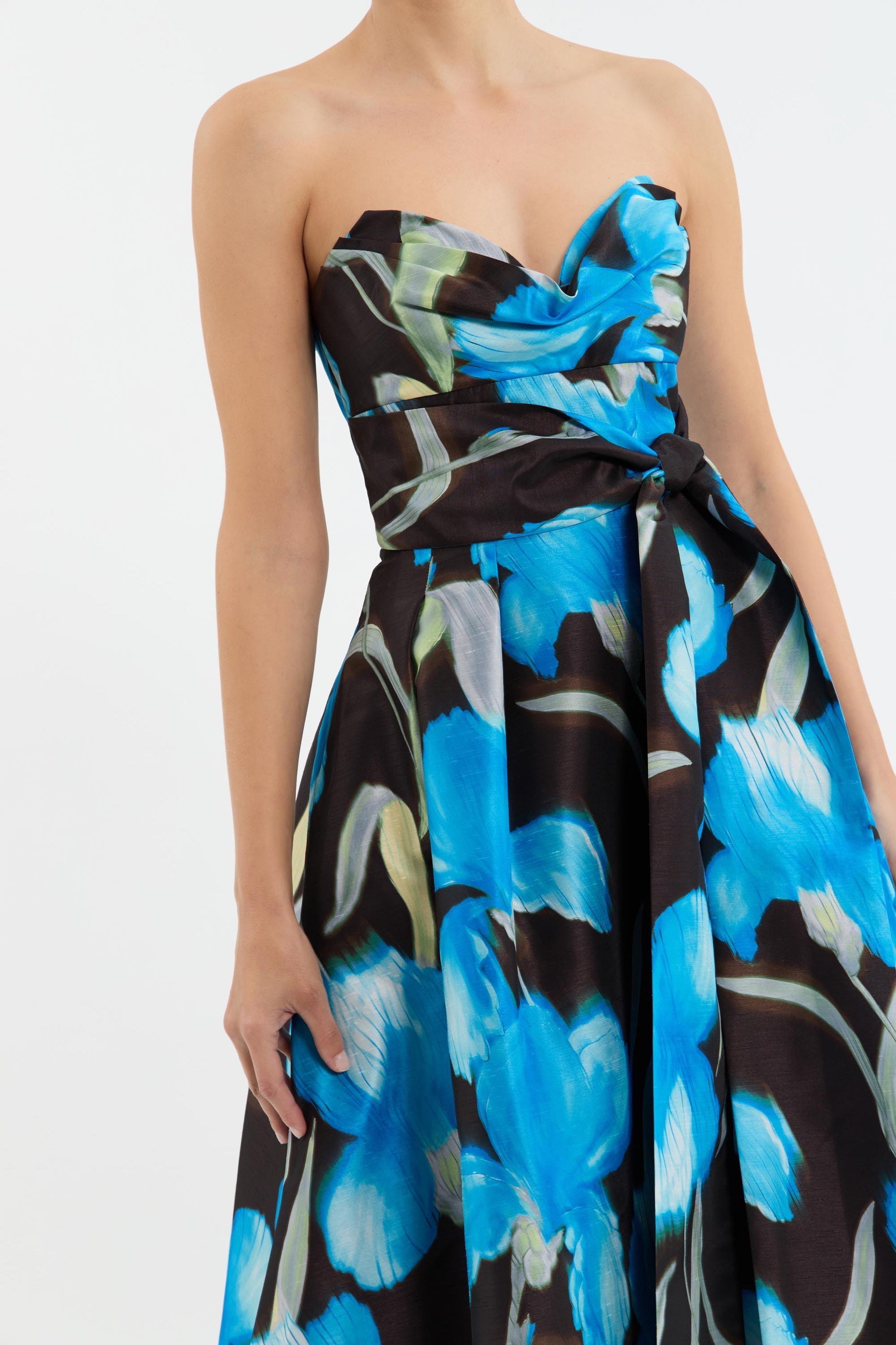 Ingrid Strapless Midi Dress