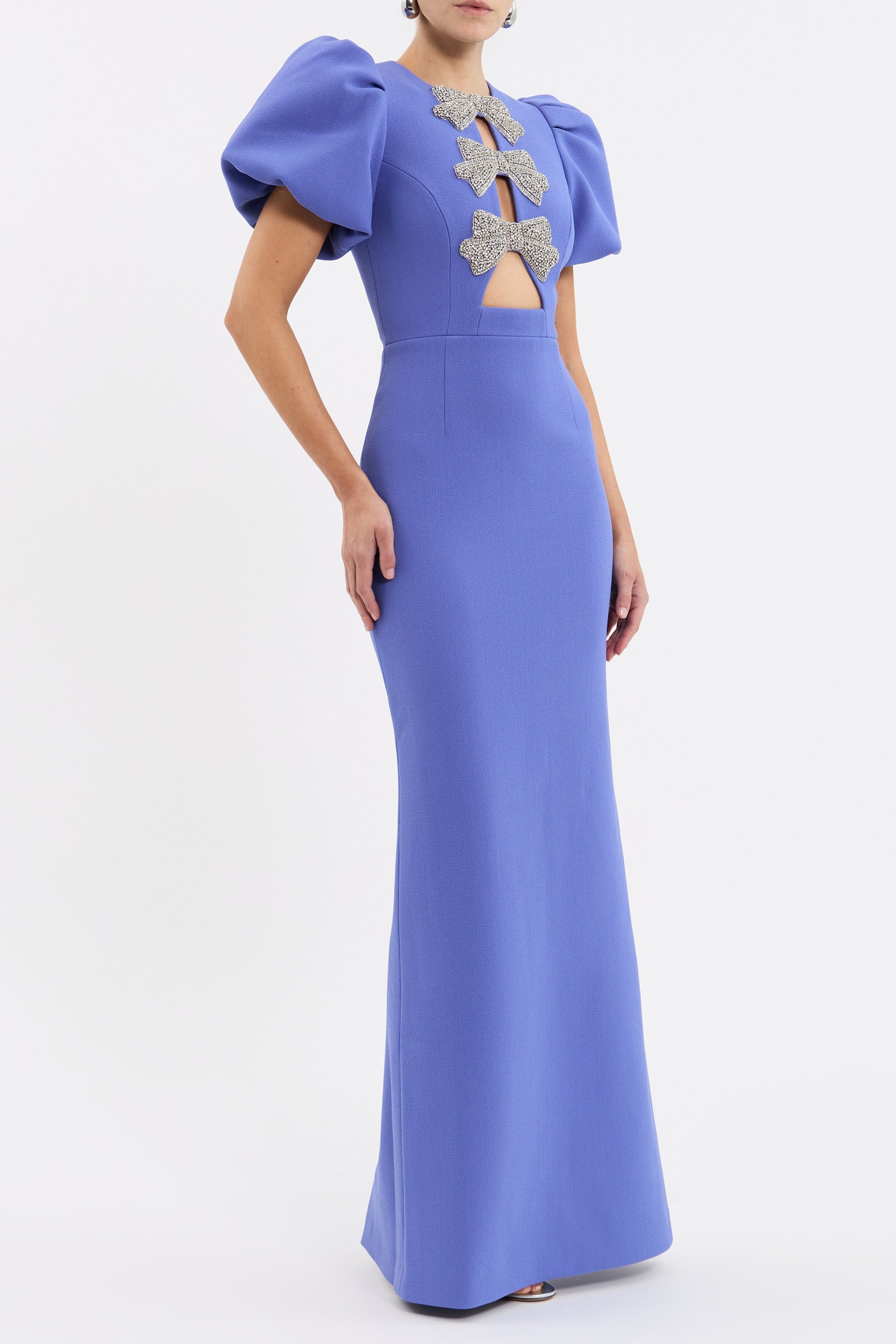 Violetta Puff Sleeve Gown Dress