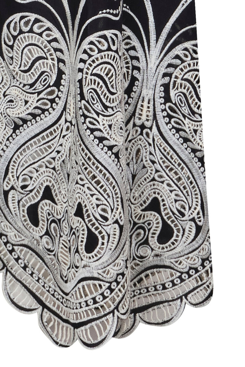 Hazelnut Ivory Black Dress