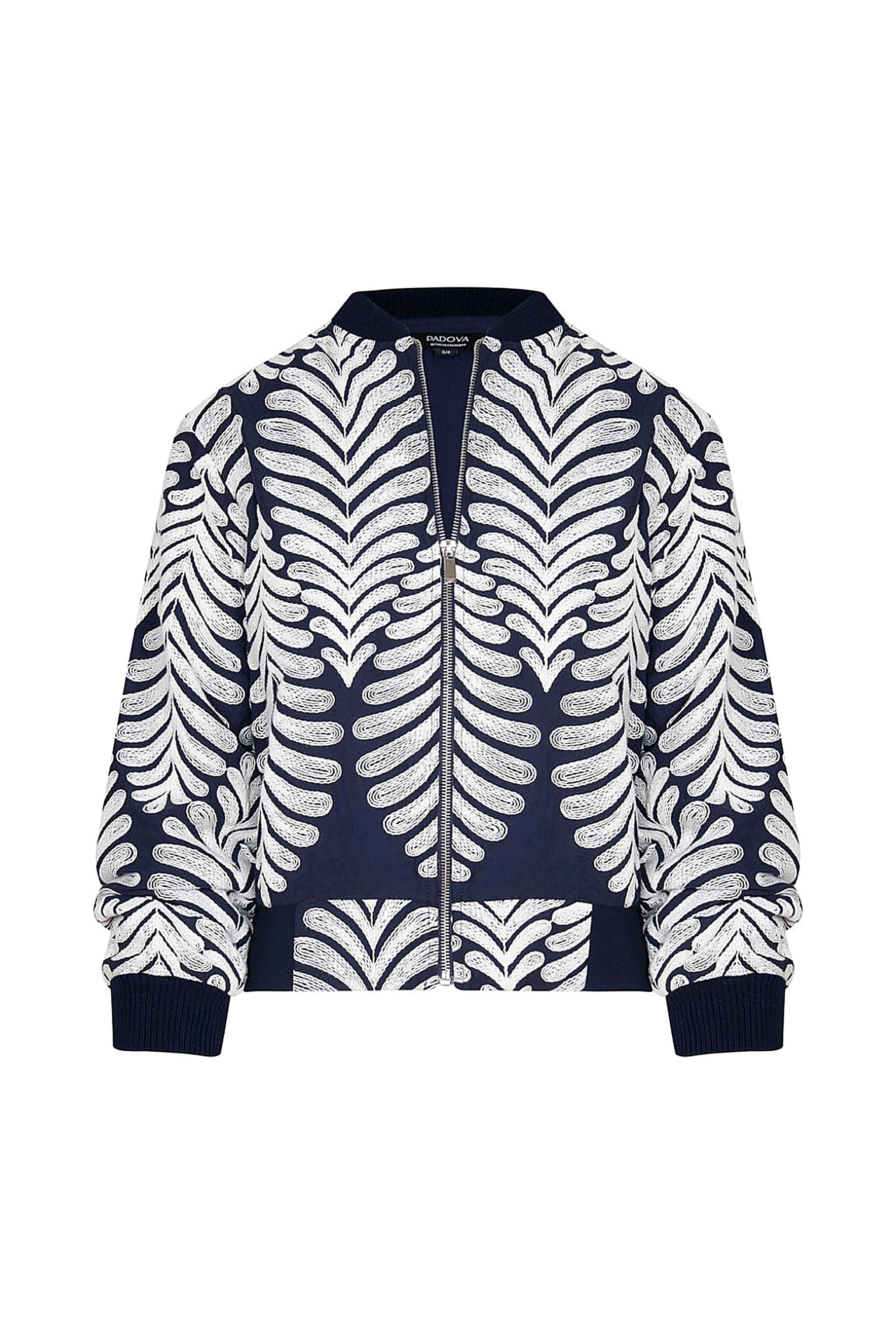 Galería Ivory Navy Bomber Jacket