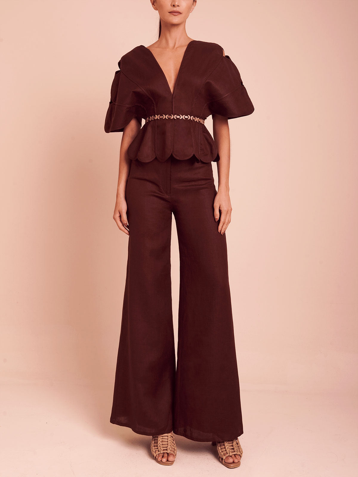 Namika Top Umber Brown