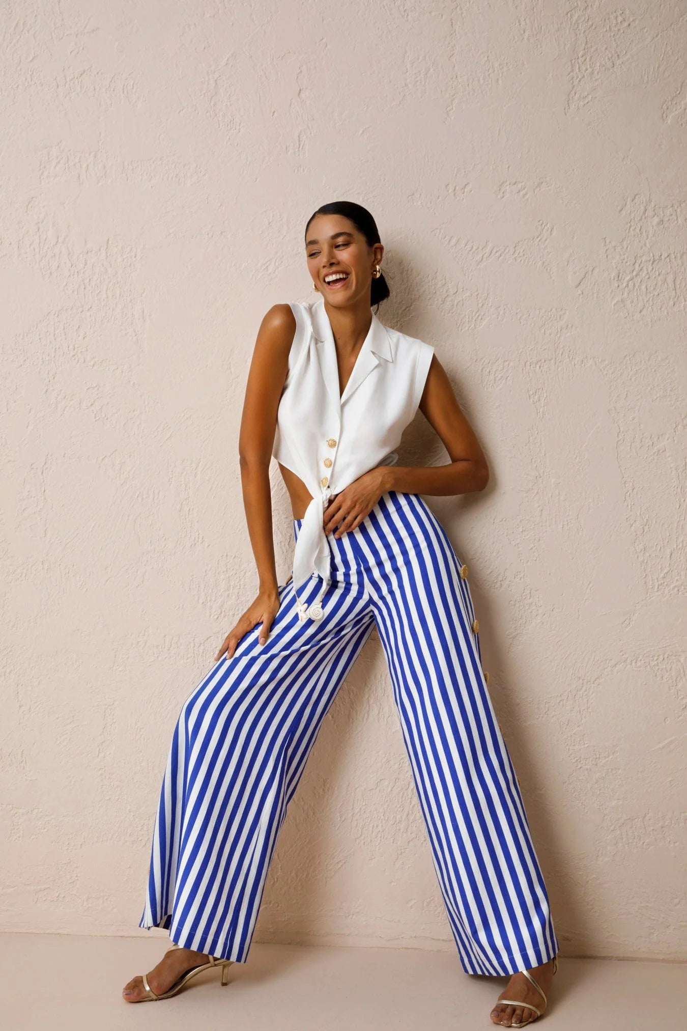 Audrey Tiefront Halter Top