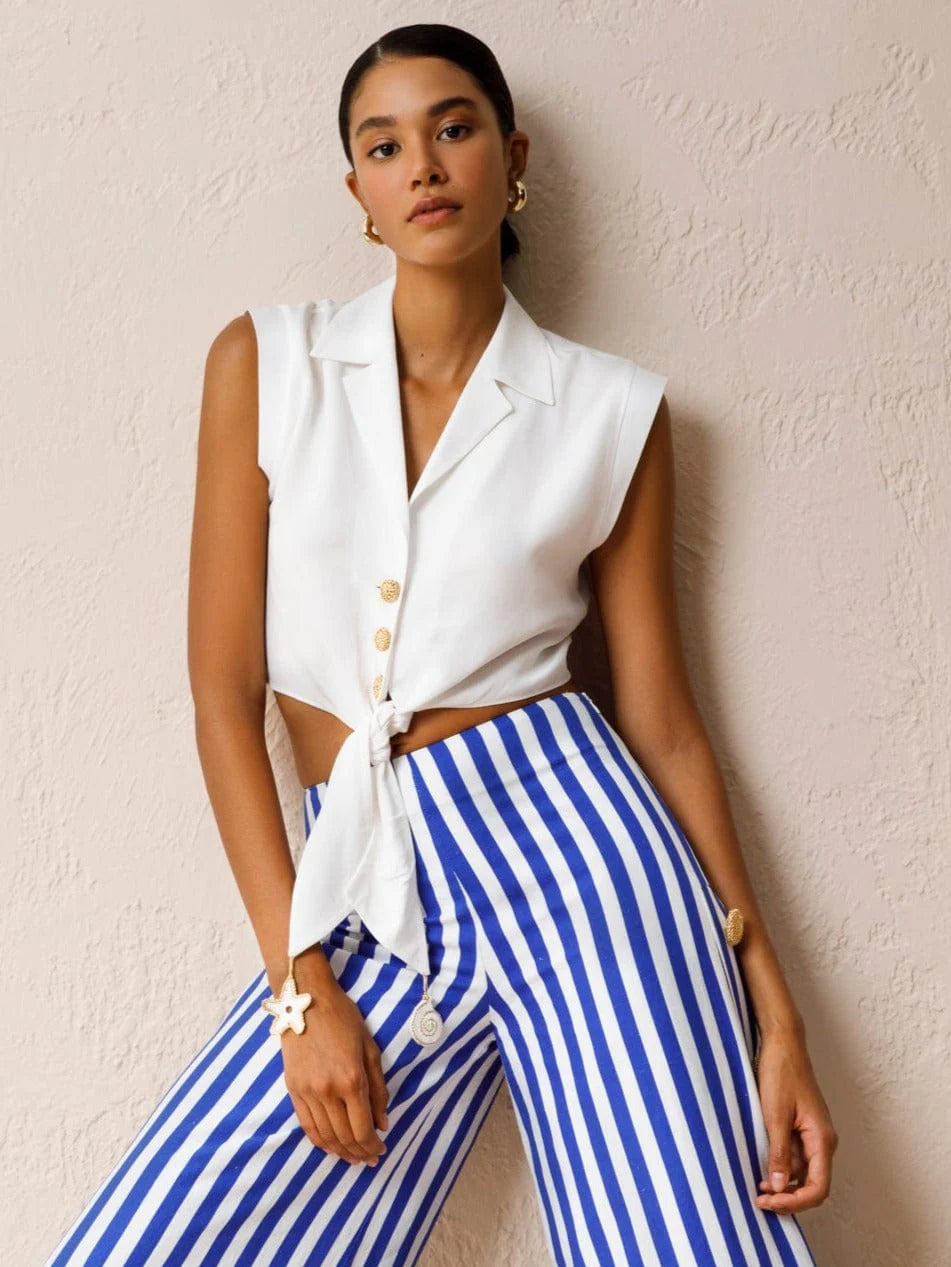 Audrey Tiefront Halter Top